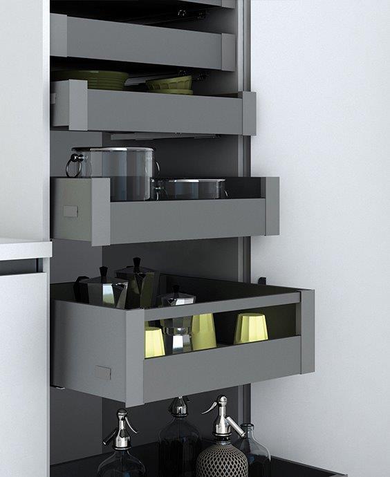 105mm high Concept Inner Drawer – Knaggs 4 Fittings