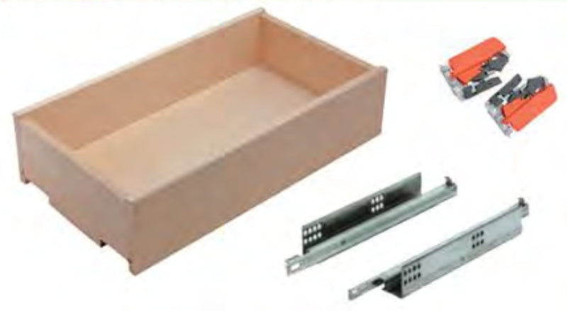 Melinda Drawer System 200mm Height with Blum full extension runners